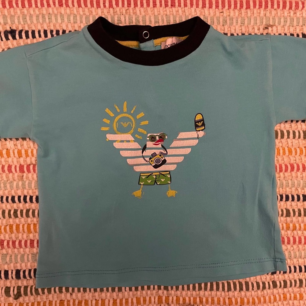 Emporio Armani Baby Boy Tshirt Top - Size 6m